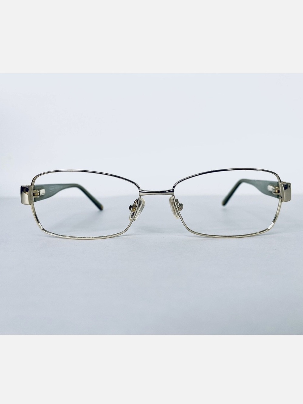 Authentic Coach CC Monogram Gold Metal Full Rim Rectangular Glasses - Picture 3 of 5